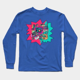 80s Retro Vibes Long Sleeve T-Shirt